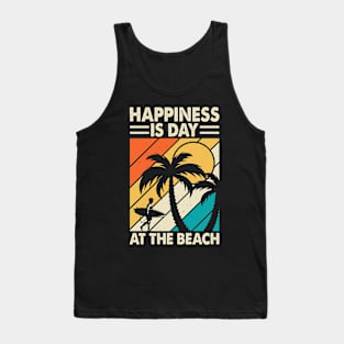 Happiness Is Day At The Beach  T Shirt For Women Tank Top